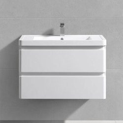 Grosvenor 800mm White Wall Hung Unit With Basin