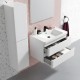Grosvenor 800mm White Wall Hung Unit With Basin