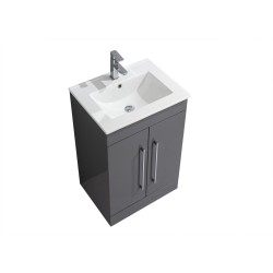 Sienna 600 Gloss Floor Unit+Basin