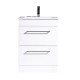 Siren 500 Gloss White Floor Unit & Basin
