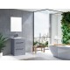 Siren 500 Pebble Grey Floor Unit & Basin