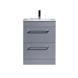 Siren 500 Pebble Grey Floor Unit & Basin