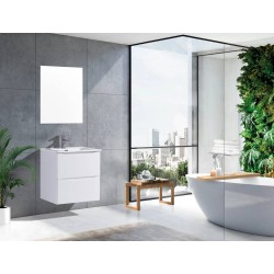 Sophie 600 Gloss White Wall Unit & Basin