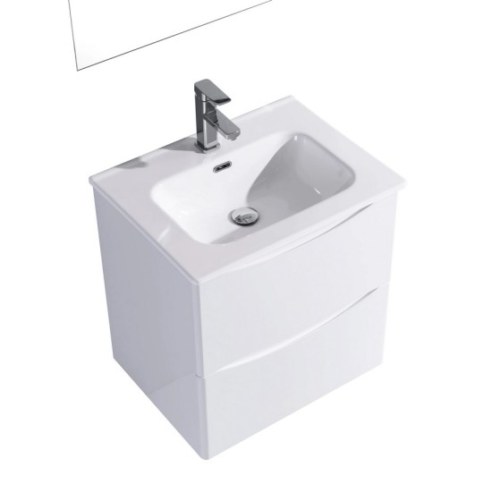 Sophie 600 Gloss White Wall Unit & Basin