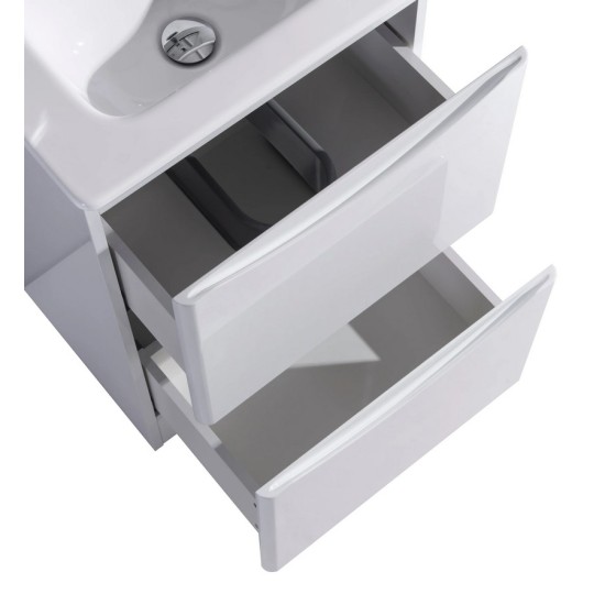 Sophie 600 Gloss White Wall Unit & Basin