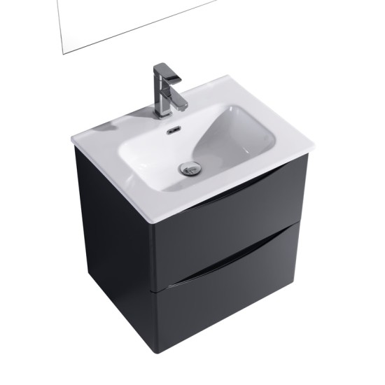 Sophie 600 Lead Grey Wall Unit & Basin