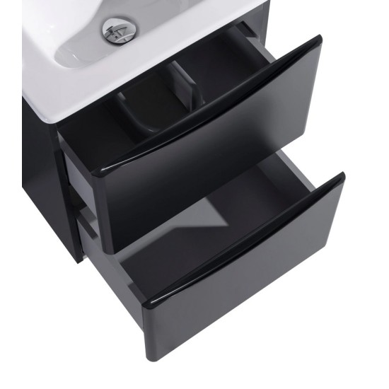 Sophie 600 Lead Grey Wall Unit & Basin